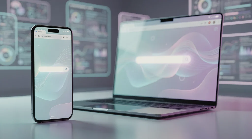 Perplexity Comet AI browser na iOS i laptop